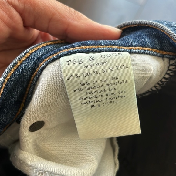 Rag & Bone “Dre” Distressed Slim Jeans - Picture 5 of 9